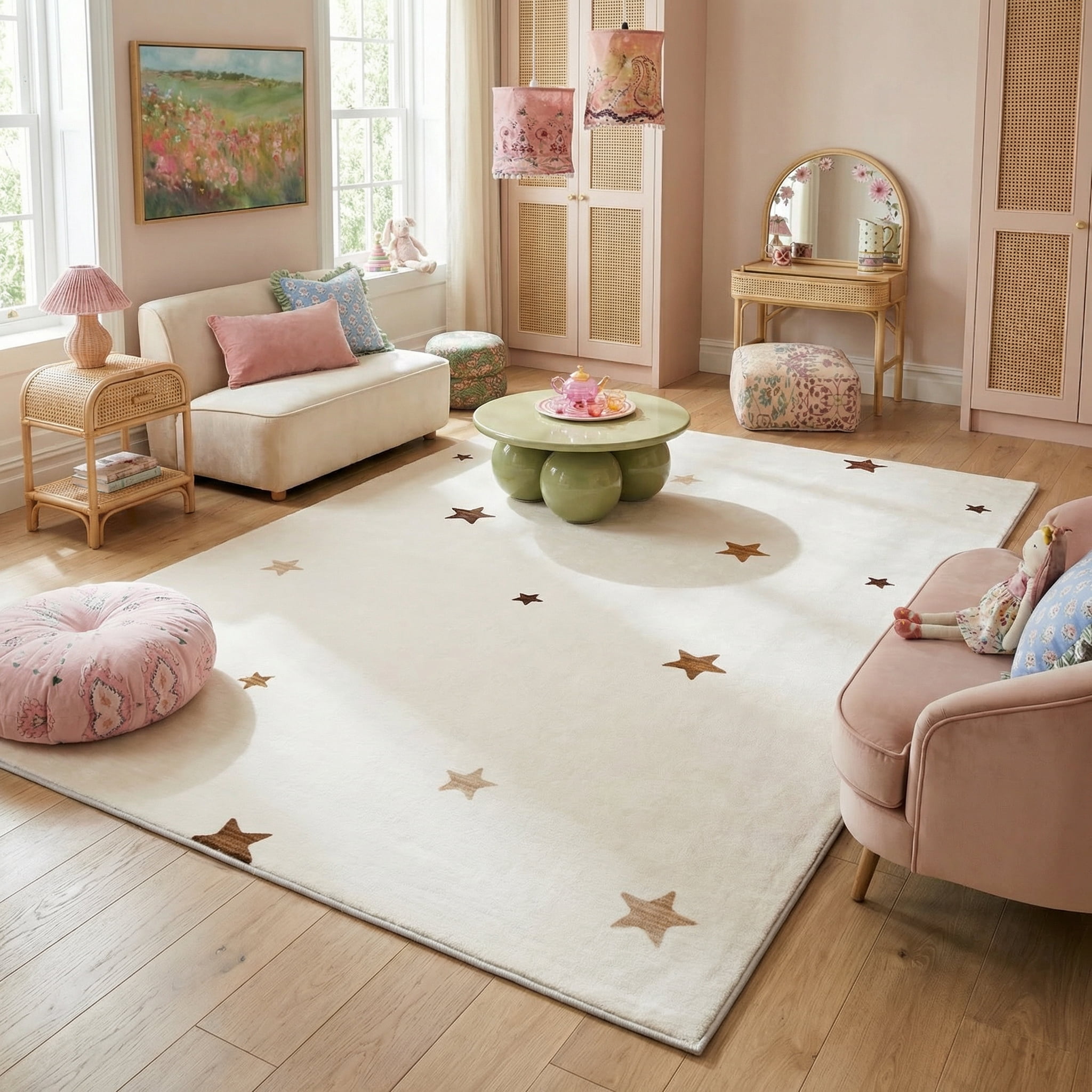Rug Branch Kids Stars Playmat Indoor Area Rug