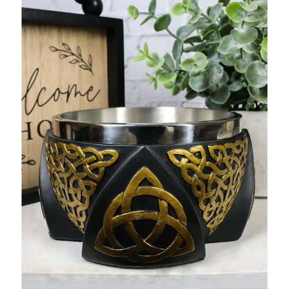 Wicca Metaphysical Spiritual Celtic Triquetra Trinity Knot Smudging Smudge Bowl