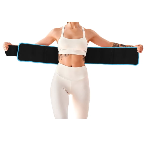Uxcell 41.3" Waist Trainer Neoprene Sweat Band Waist Trimmer for Women Men Blue