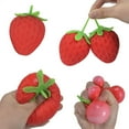 thumbnail image 2 of Jumbo Strawberry Squeeze Toy Stress Relief Toy, Realistic Slow Rising Fruit Squeeze, Soft Squeeze Fidget Toy, Giant Dragonfruit Novelty Toy(C), 2 of 9