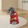 thumbnail image 2 of Christmas Dog Pajamas Dog Sweater Holiday Pet Outfit for Small Medium Dogs Girl Boy Puppy Clothes Onesie, 2 of 5