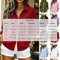 thumbnail image 4 of Women's Shirt Solid Long Sleeve Zipper Blouse Roll Up V Neck Collared Casual Tops with Pocket Vacation Wear Business Outfits, 4 of 8