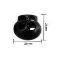 thumbnail image 3 of 10pcs Plastic Cord Stopper Dual Holes Clothes Pants DIY Crafting Toggle Clip Spring Clasp Rope Lock, 3 of 7