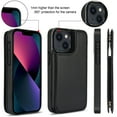 thumbnail image 5 of Allytech 2 in 1 Detachable Wallet Case for iPhone 14 with Card Holder, [Large Capacity] PU Leather Magnetic Snap Kickstand Case Support Wireless Charging, Shockproof Anti-Drop Case, Black, 5 of 9