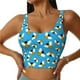 thumbnail image 1 of Fotbe Flying Bees Sujetador Deportivo Largo sin Aros para Mujer con Almohadillas y Soporte Medio, Transpirable y Absorbente, Camiseta Tipo Chaleco o Tank Top-Large, 1 of 8