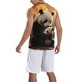 thumbnail image 2 of Sikiie Maple Forest Panda Basketball Jersey Reversible Men's Mesh Athletic Sports Shirts Training Practice S-4XLXX-Large, 2 of 6