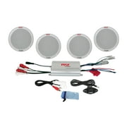 NEW PYLE PLMRKT4A Marine/Boat 6.5" 4-Channel MP3/iPod Speaker System + Amplifier
