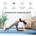thumbnail image 3 of PRZL 4 Pannel Folding Exercise Mat, 2 Inch Thick Gymnastics Mat 8’x4’, Gym Mat with Carrying Handles for MMA Yoga Stretching Gymnastics and Home Gym（Blue）, 3 of 12