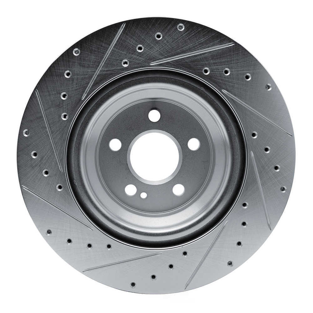 Dynamic Friction Company 631-63183R DFC Brake Rotor - Drilled And Slotted - Silver