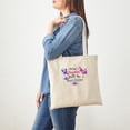 thumbnail image 3 of CafePress - Mawmaw Heart Flutter Tote Bag - Unisex Canvas Tote Bag, Beige, 1-Piece, 3 of 6