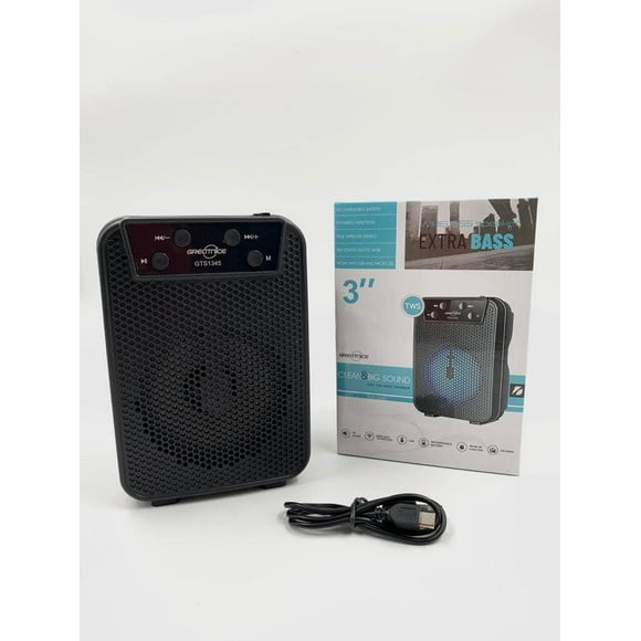 Bocina Bluetooth TWS 3" Luz Led