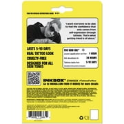 Inkbox Temporary Tattoos, Smiley+Pin, 2 Pack
