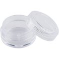thumbnail image 3 of Envase de cosméticos de 108 piezas, lata vacía, lata transparente con tapa, crema de bálsamo labial cosmético, caja de perlas de diamantes de imitación, caja de muestra de prueba, 3 of 8
