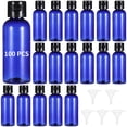thumbnail image 1 of 100 PCS Travel Bottles with Flip Cap, 60 ML Blue Plastic Travel Size Containers with Funnels, Portable Leak Proof Squeeze Bottles Refillable Empty Cosmetic Containers for Liquid Shampoo Lotion, 1 of 6