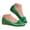 Green, variant on Dakaela Women's Flat Dress Shoes Closed Round Toe Low Wedge Ballet Flats Bow Tie Comfortable Leather Slip on Loafers Shoe for Women Black Size 7.5