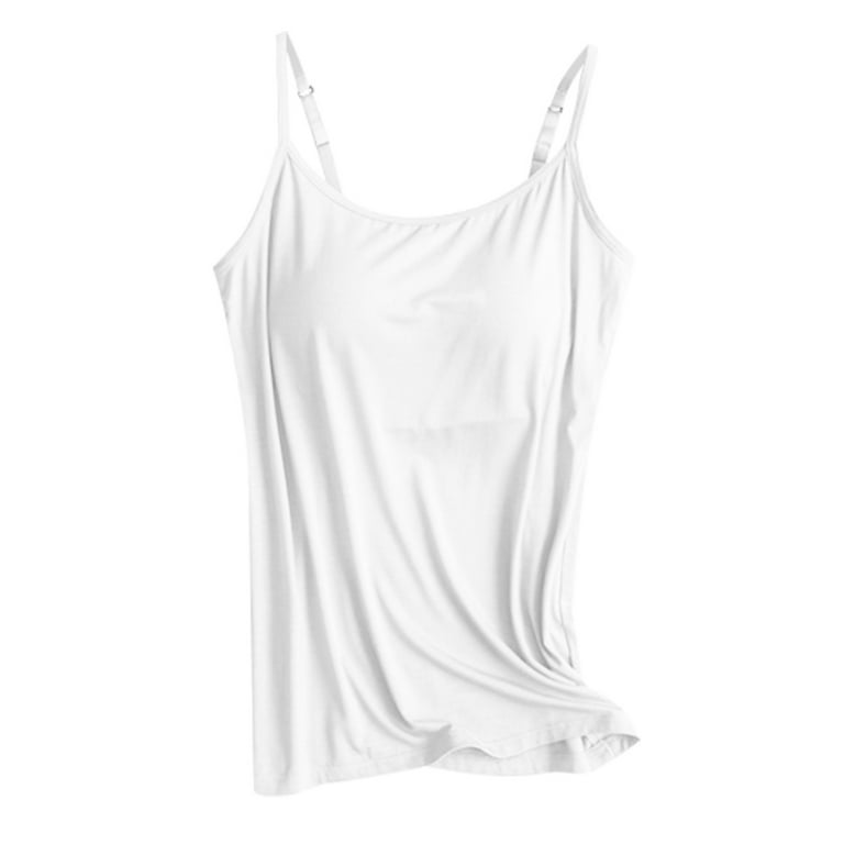 UoCefik No Bra Tank Tops for Women Cotton Adjustable Spaghetti