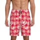 thumbnail image 1 of Balery valentine day with heart Pantalones cortos de pijama de punto de algodón para hombre con cinturilla y bolsillos-4X-Large, 1 of 6