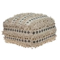 thumbnail image 2 of Parkland Collection Danbee Transitional Beige Handwoven Puff, 2 of 5