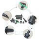 thumbnail image 5 of Repelente de animales con carga solar, disuasión por infrarrojos, riego automático por inducción, detección de movimiento, repelente para exteriores activado C, 5 of 5
