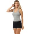 thumbnail image 4 of MixMatchy Women's Casual Sleeveless Racerback Scoop Neck Ribbed Knit Tank Top Basic Cami Shirts, 4 of 7