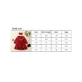 thumbnail image 4 of Biezeib Kids Girls Dress Lace Trim Crew Neck Long Sleeve Dress Fall Fashion Casual Princess Dress with Headband, 4 of 6