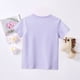 thumbnail image 4 of Gibobby Blusas Para Niñas Niños pequeños verano niña media manga púrpura Top cuello redondo dibujos animados Top Casual Top amor dibujos animados colgante Top niñas regalos （Morado， 5-6 Años), 4 of 4