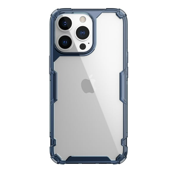 Allytech iPhone 14 Pro Ultra Clear Hard PC Back Panel Case for iPhone 14 Pro 6.1 inch with Corner Len Protection Shockproof,Blue
