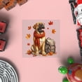 thumbnail image 4 of Welcome Fall Mastiff Enjoys School Time Autumn Fall Leaves Cutout Transfer Sticker Mastiffs Dog Lover Gifts Idea Transparent Decal Art Decor - 02013, 4 of 5