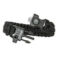thumbnail image 5 of A2S Protection Paracord Bracelet K2-Peak - Survival Gear Kit Embedded Compass, Fire Starter, Emergency Knife & Whistle (Black/Red 8"), 5 of 7