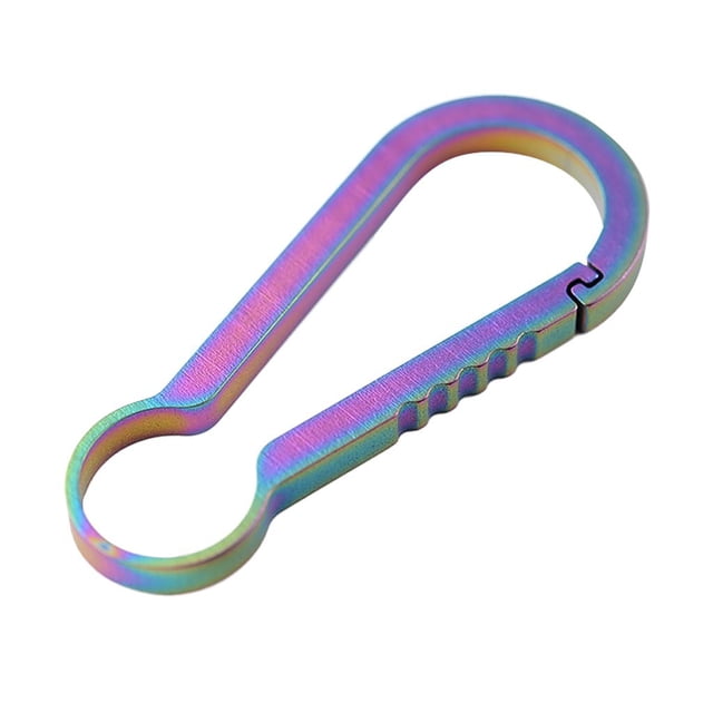 Porte-chaîne Boucle Mousqueton Titane - 59mm Coloré