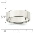 thumbnail image 3 of 925 Sterling Silver 6mm Flat Band Ring Size 10, 3 of 7