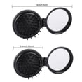 thumbnail image 4 of Graflsoa Compact Blue Folding Mirror Comb - Portable Plastic Round Design for On-the-Go Styling, 4 of 4