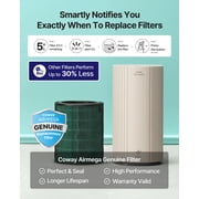 COWAY Air Purifiers for Large Room Whole Home Up to 2,640 ft², True HEPA Filter for Smoke, Allergies, Pet Dander, Odor, PM 10 AQI, Turbo Eco Mode, Timer, Energy Star, Airmega 350 White