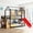 Black, variant on Harper & Bright Designs Twin Over Twin Metal Bunk Bed, Metal Housebed with Slide and Storage Stair, Black with Red Slide