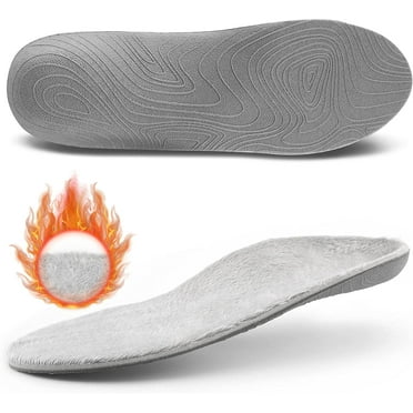 Arch Support Orthotic Insoles Winter Full Length Warm Soft Comfortable Shoe Inserts for Men Women Relief Plantar Fasciitis Flat Foot & Heel Pain