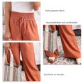 thumbnail image 3 of Pantalones de pierna recta para mujer, pantalones de pierna ancha para mujer, pantalones casuales para mujer, pantalones casuales para mujer, meticulosamente diseñados, 3 of 4