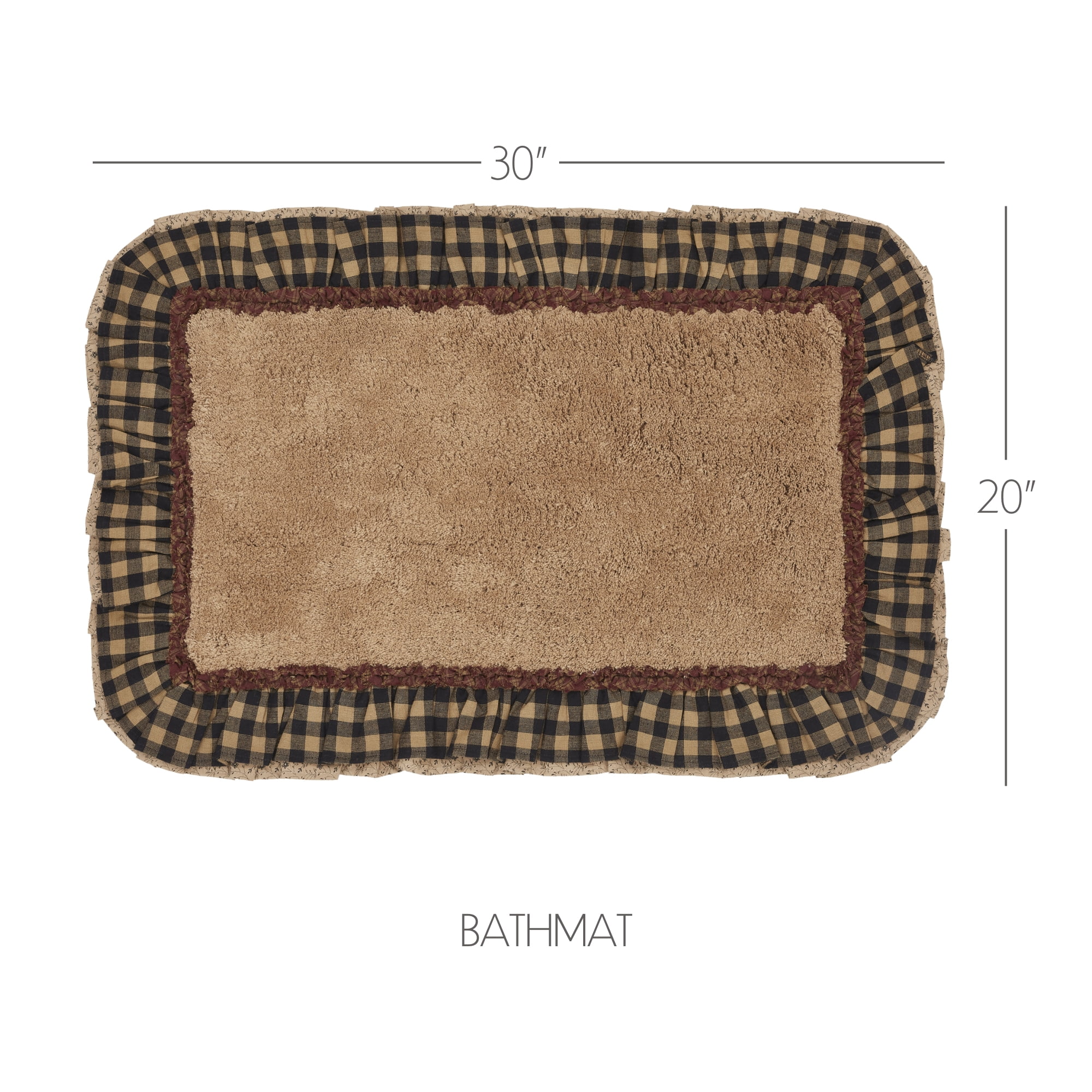 VHC Brands Maisie Bath Mat, 20x30