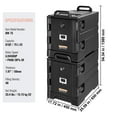thumbnail image 3 of KFFKFF Food Pan Insulator, Dual Pack of 81 Qt, Catering Hot Box, Double-Clasp Food Transporter, Front-Access Warming Container with Grips, Stackable Meal Loader for Eatery, Mess Hall, 3 of 9