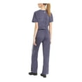 thumbnail image 2 of JOSIE Womens Navy Pocketed Drawstring Waist Kick Slits Color Block Active Wear Pants M, 2 of 2