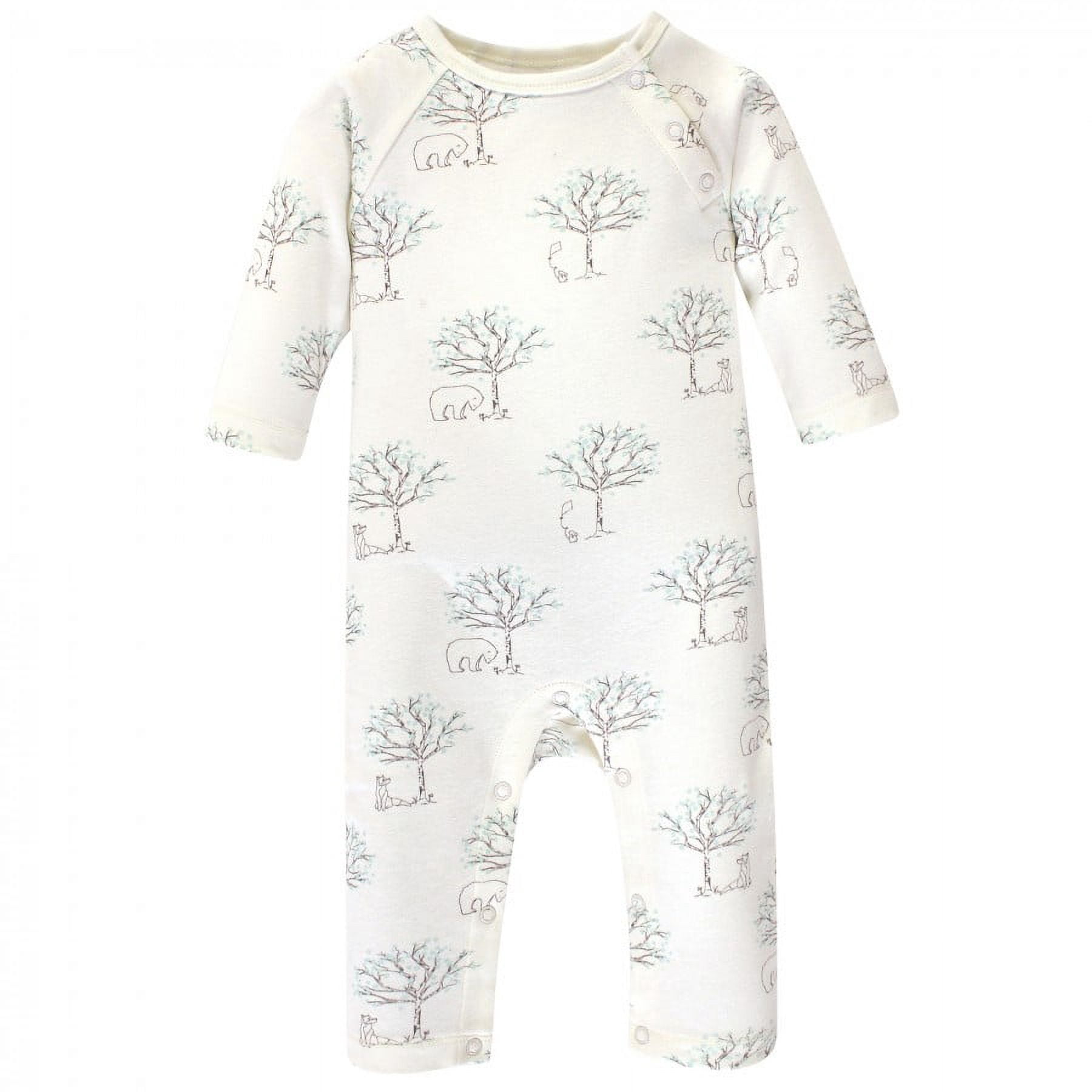 Touched by Nature Baby Organic Cotton Coveralls 3pk, Birch Tree, 9-12 Months