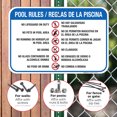 thumbnail image 4 of Pool Rules Sign Bilingual, Spanish English,, 4 of 8