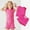 Hot Pink, variant on RTKFRFLM Baby Girls 2-Piece Summer Set Solid Color Flutter Sleeve Top and Matching Elastic Waist Shorts Simple Casual Soft Cotton Outfits for and Toddler Girls Clothing