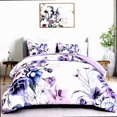 thumbnail image 1 of Floral Dream Queen Comforter Set - Soft Microfiber Bedding - All Season Comforter with 2 Pillowcases - White Background, 1 of 4
