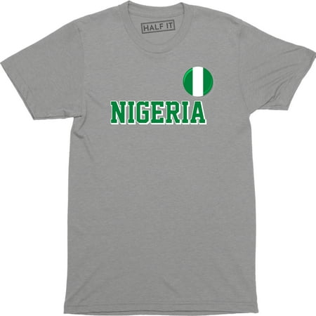 Nigerian Country National Flag - Soccer Football World Cup Sports Men's (Best Soccer Countries In The World)
