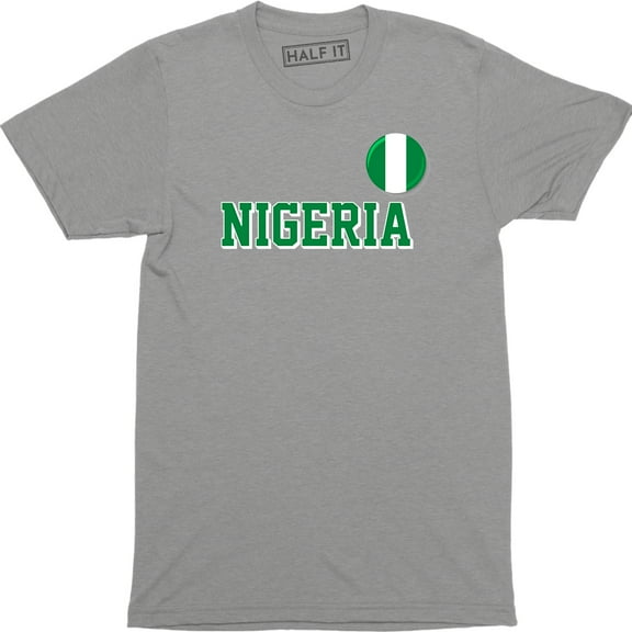 Nigerian Country National Flag - Soccer Football World Cup Sports Men's T-Shirt