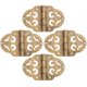 thumbnail image 1 of GOOHOCHY 4 mini bisagras de madera para caja de joyería, bisagras huecas de cobre., 1 of 8