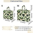 thumbnail image 2 of FORMRS Womens Corduroy Tote Bag Crossbody Shoulder Handbag with Pocket, Green Circle, 2 of 7