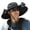 Black, variant on Outdoor Wide Brim Sun Hat with 2 Solar Fan Sun Bucket Hat for Men Women UPF 50 Bucket Fishing & Beach Hat with Fan Built in