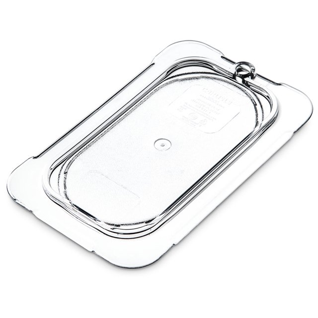 Carlisle 10336U07 Universal 1/9 Size Food Pan Lid - Flat, Clear