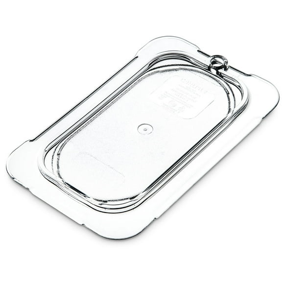 Carlisle 10336U07 Universal 1/9 Size Food Pan Lid - Flat, Clear